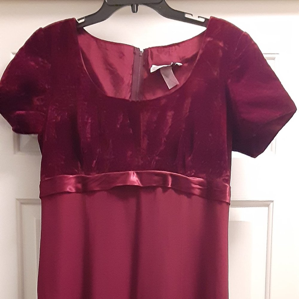Burgundy Full Length Michelangelo Dress